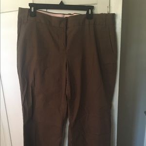 Jcrew brown work pants. Size 14